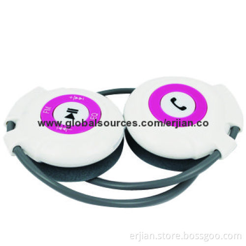 Mini Wireless Computer Headset for Talking, Smartphones, with Mic, Volume Control Buttons